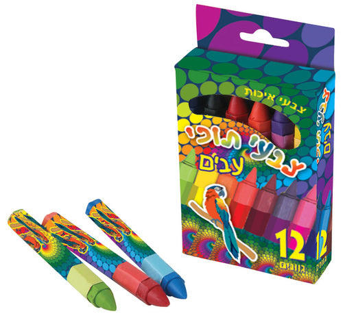 الوان شمع سميكة - رزمة 12 لون